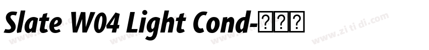 Slate W04 Light Cond字体转换
